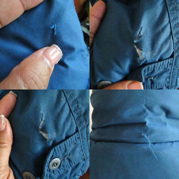 Vintage 80s–90s LL Bean Blue-Green Winter Coat Flannel Lined Women’s M-L - Picture 16 of 17